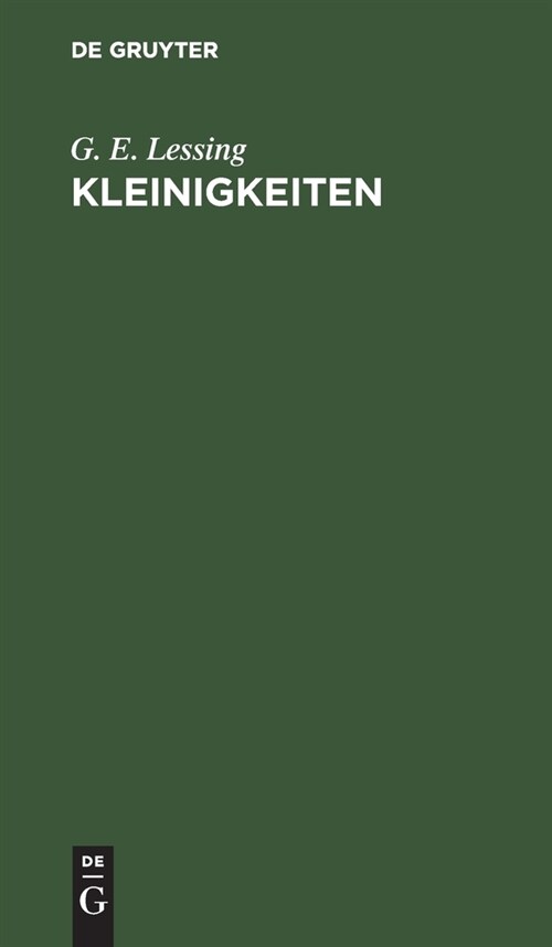 Kleinigkeiten (Hardcover, 5, 5. Aufl., Repri)