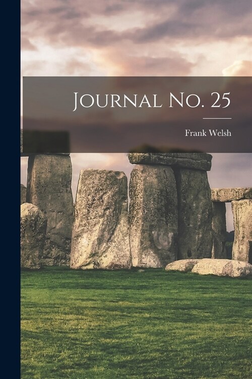 Journal No. 25 (Paperback)