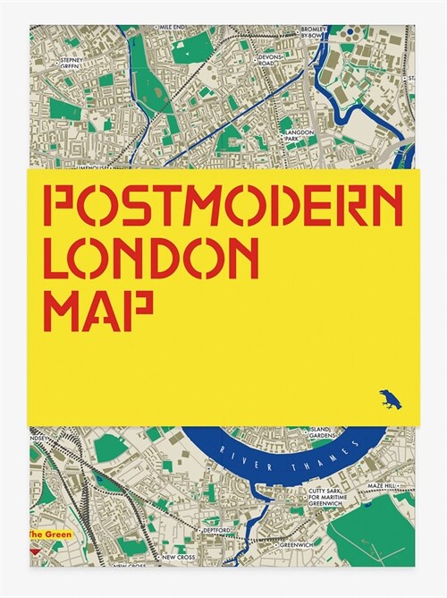Postmodern London Map : Guide to postmodernist architecture in London (Sheet Map, folded)