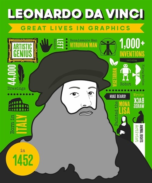 Great Lives in Graphics: Leonardo Da Vinci (Hardcover)