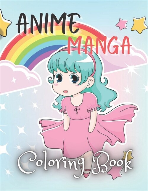Anime Manga Coloring Book (Paperback)