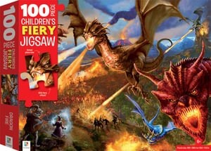 100-Piece Childrens Fiery Jigsaw: Dragon Fire (Jigsaw, 4 ed)