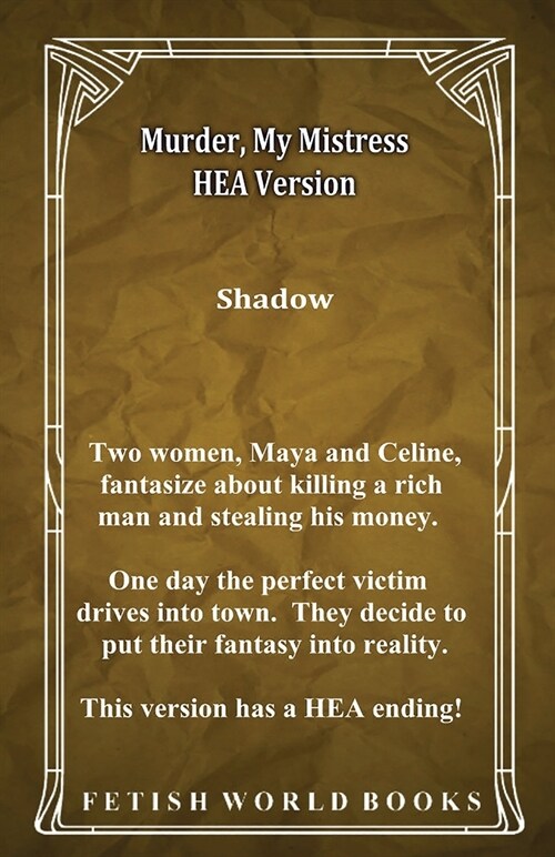 Murder, My Mistress HEA Version (Paperback)