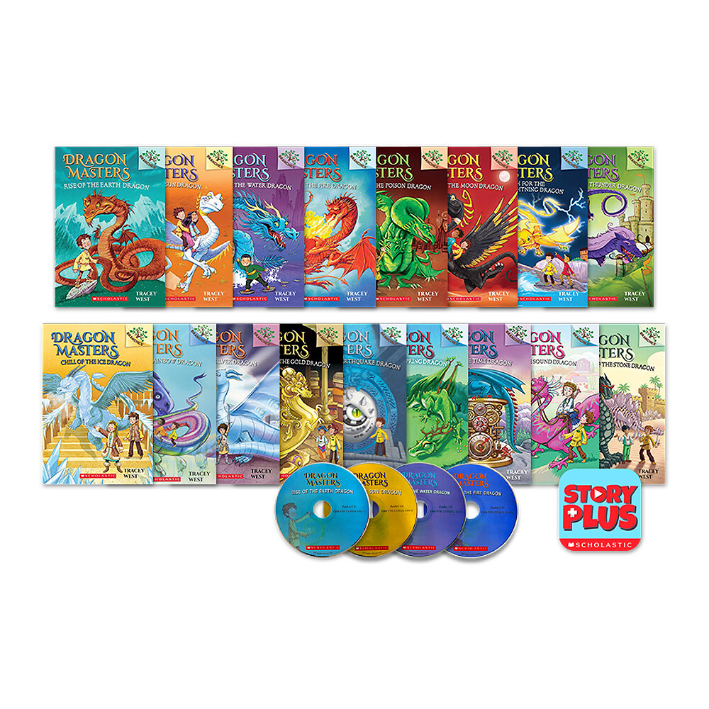 [중고] Dragon Masters #1-17 Sst (CD&QR 포함) (Paperback 17권 + CD 17장 + StoryPlus QR + Wordbook)