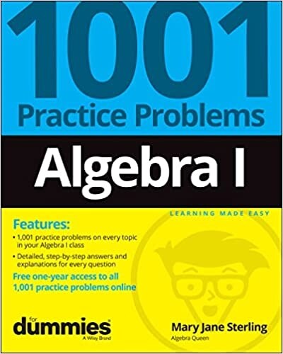 Algebra I: 1001 Practice Problems for Dummies (+ Free Online Practice) (Paperback)