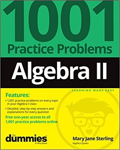 Algebra II: 1001 Practice Problems for Dummies (+ Free Online Practice) (Paperback)