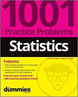 Statistics: 1001 Practice Problems for Dummies (+ Free Online Practice) (Paperback)