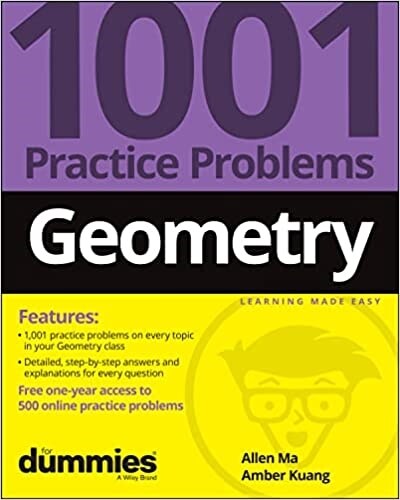 Geometry: 1001 Practice Problems for Dummies (+ Free Online Practice) (Paperback)