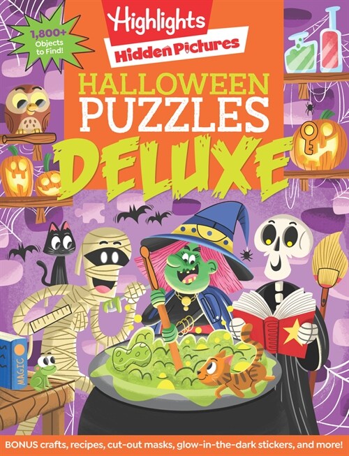 Halloween Puzzles Deluxe (Paperback)