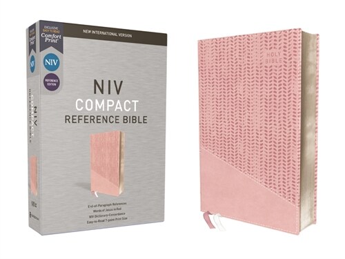 Niv, Reference Bible, Compact, Leathersoft, Pink, Red Letter, Comfort Print (Imitation Leather)