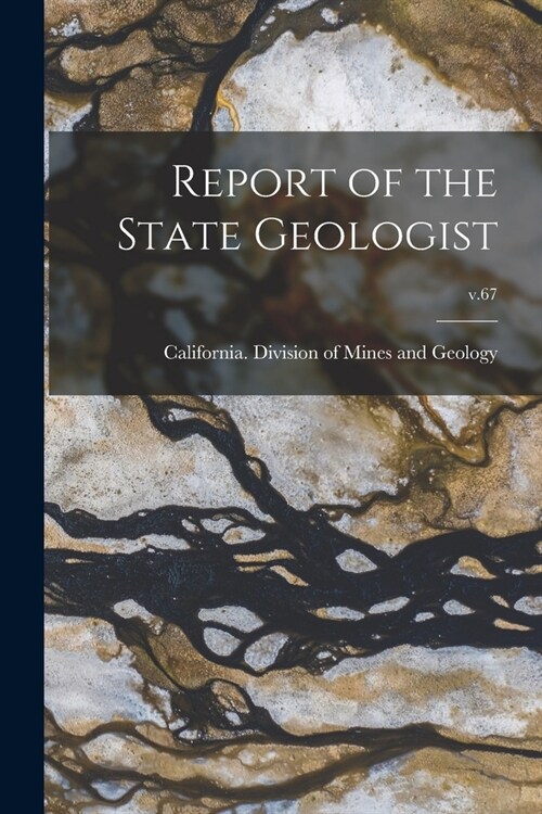 Report of the State Geologist; v.67 (Paperback)