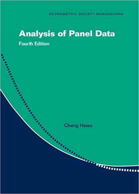 Analysis of Panel Data (Hardcover, 4 Revised edition)