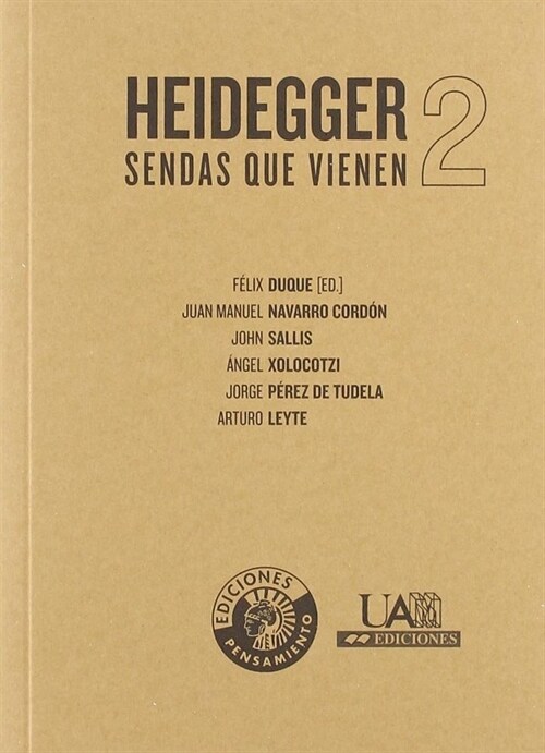 Heidegger.Sendas que vienen, 2 (Paperback)