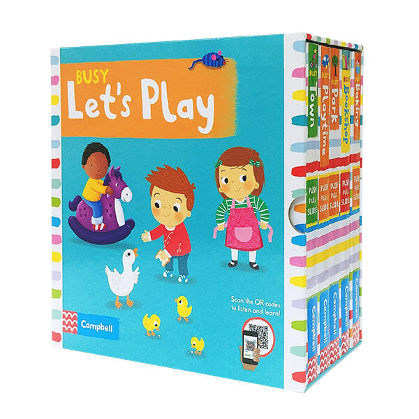 Busy Lets Play (Board Book 5권 + QR)
