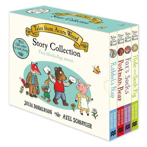 [중고] Tales From Acorn Wood Story Collection 보드북 4종 박스 세트 (Board Book 4권 + QR audio)