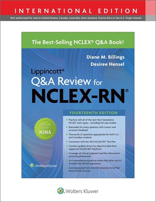 Lippincott Q&A Review for NCLEX-RN, International Edition (Paperback, International Edition, 14th)