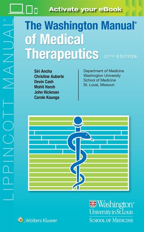 The Washington Manual of Medical Therapeutics (Paperback, 37)
