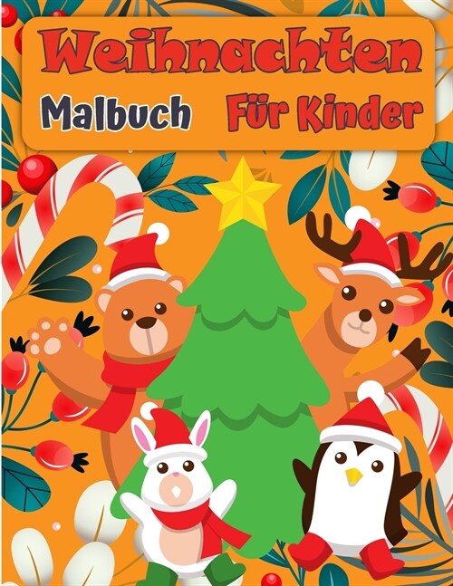 Weihnachten Santa Claus-Malbuch f? Kinder: Eine Sammlung von Spa?und einfachen Weihnachts-Sachen Malvorlagen f? Kinder, Kleinkinder und Vorschule (Paperback)