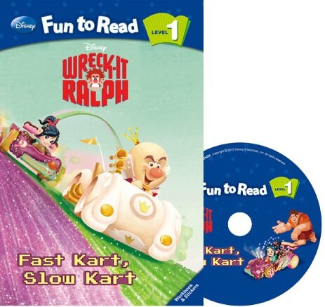 Disney Fun to Read Set 1-23 : Fast Kart, Slow Kart (주먹왕 랄프) (Paperback + Workbook + Audio CD)