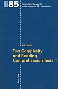 Text Complexity and Reading Comprehension Tests (Paperback)