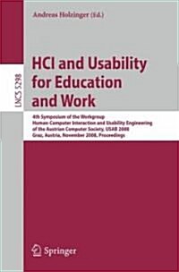 HCI and Usability for Education and Work (Paperback)