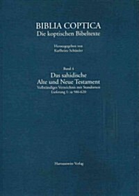 Das Sahidische Alte Und Neue Testament. Vollstandiges Verzeichnis Mit Standorten: Sa 586-620 (Paperback)