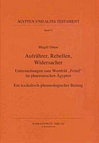 Aufruhrer, Rebellen, Widersacher: Untersuchungen Zum Wortfeld Feind Im Pharaonischen Agypten. Ein Lexikalisch-Phraseologischer Beitrag (Hardcover)