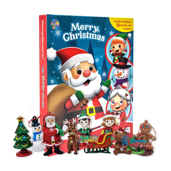 메리 크리스마스 비지북 (Board Book + 피규어 10개 + 플레이매트)