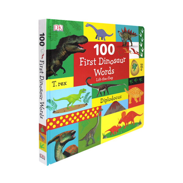 [중고] DK 100 First Dinosaur Words : Lift-the-Flap (Board Book)