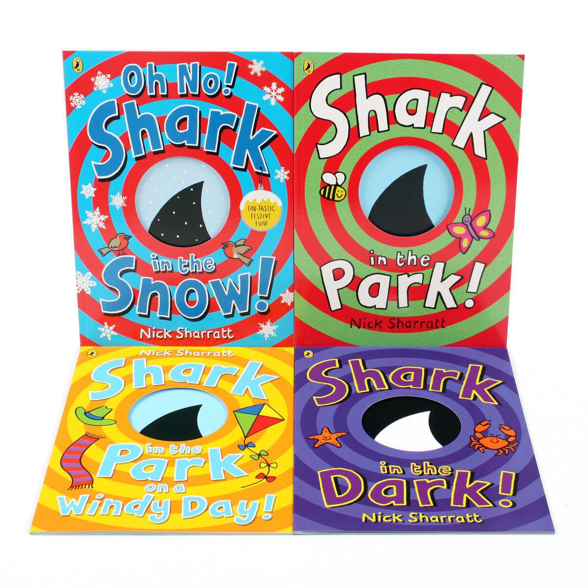 작가 Nick Sharratt 닉 샤랫의 Shark 그림책 4종 세트 (Paperback 4권)