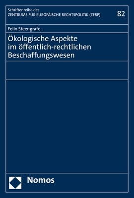 Okologische Aspekte Im Offentlich-Rechtlichen Beschaffungswesen (Hardcover)