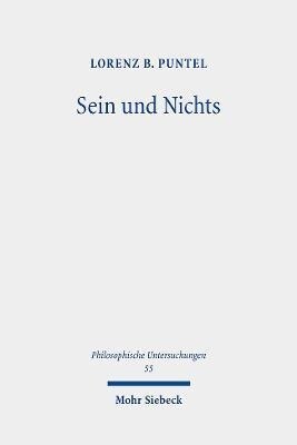 Sein Und Nichts: Das Ursprungliche Thema Der Philosophie (Paperback)