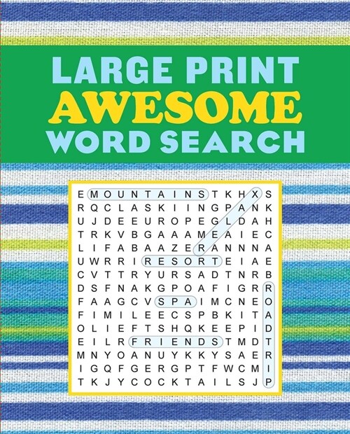 Large Print Awesome Word Search (Paperback)