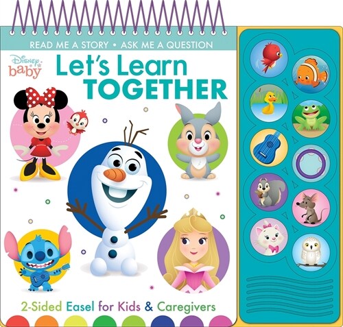 Disney Baby: Lets Learn Together 2-Sided Easel for Kids & Caregivers Sound Book (Board Books)