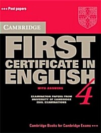 Cambridge First Certificate in English 4 Students Book with answers (Paperback, Student Ed)