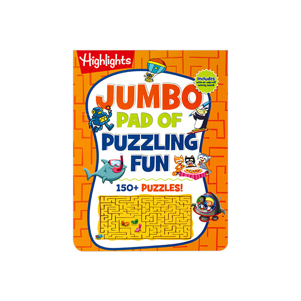 [중고] Highlights Jumbo pad of puzzling fun 150+ puzzles! (Paperback)