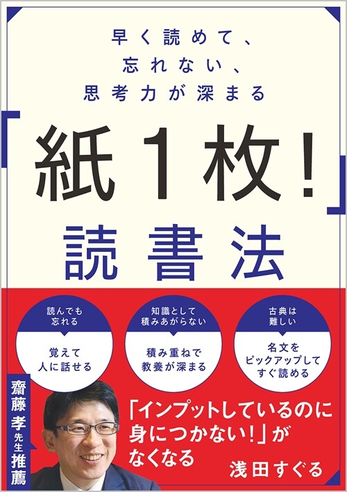 早く讀めて、忘れない、思考力が深まる「紙1枚!」讀書法