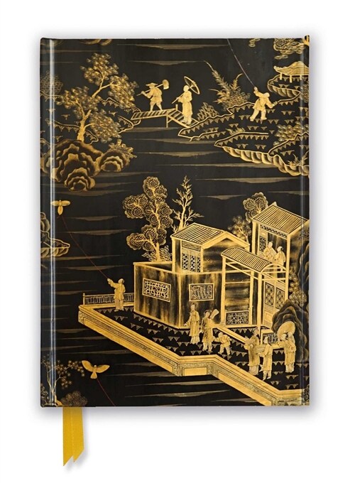 Chinese Lacquer Black & Gold Screen (Foiled Journal) (Notebook / Blank book)