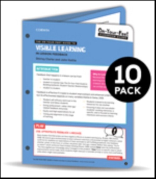 BUNDLE: Clarke: The On-Your-Feet Guide to Visible Learning: In-Lesson Feedback: 10 Pack (Paperback)