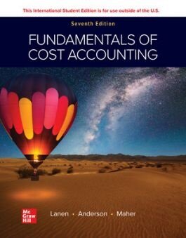 ISE Fundamentals of Cost Accounting (Paperback, 7 ed)