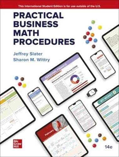 ISE Practical Business Math Procedures (Paperback, 14 ed)