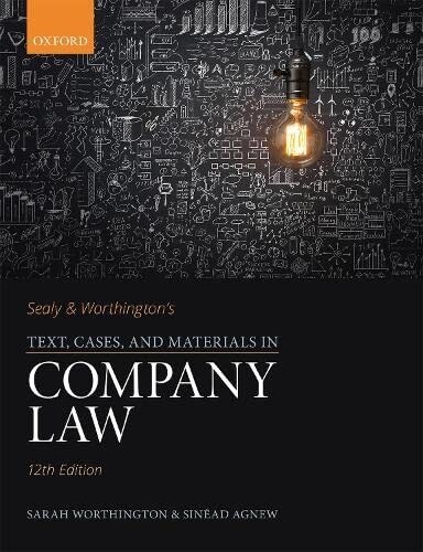 Sealy & Worthingtons Text, Cases, and Materials in Company Law (Paperback, 12 Revised edition)