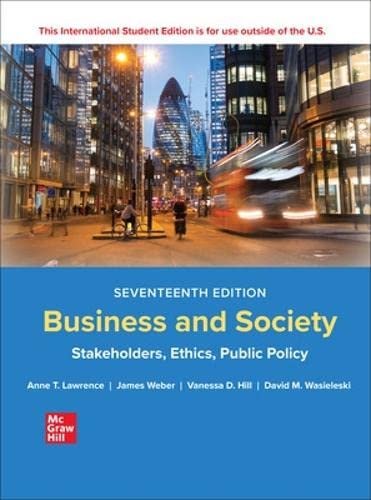 Business and Society: Stakeholders, Ethics, Public Policy (Paperback, 17 ed, International Student Edition)