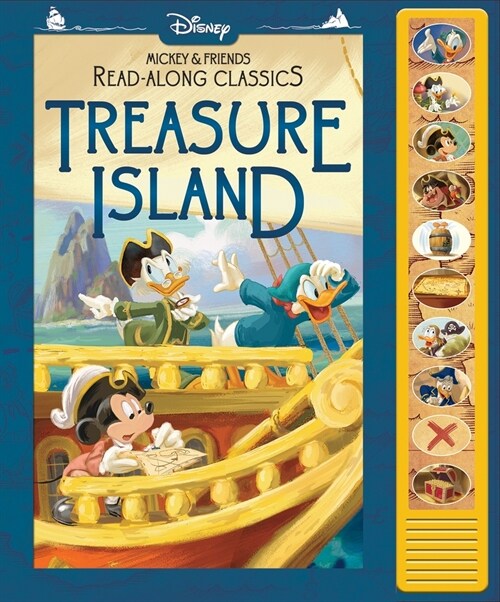 Disney Mickey and Friends: Treasure Island Read-Along Classics Sound Book (Hardcover)