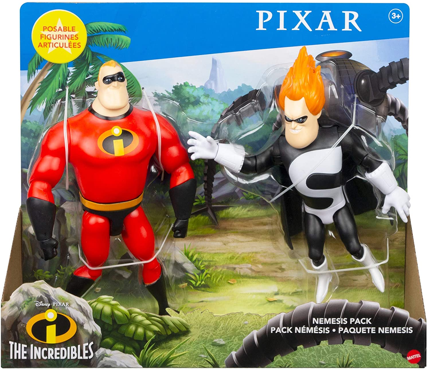 Disney Pixar GMD18 Pixar Incredibles Nemesis Pack, Multi-Colour