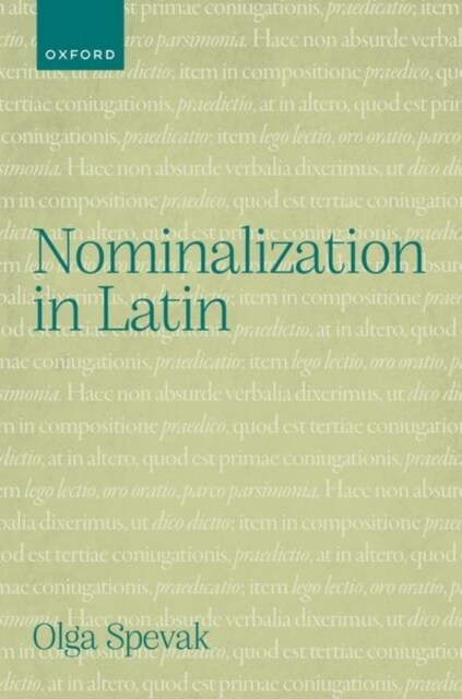 Nominalization in Latin (Hardcover)