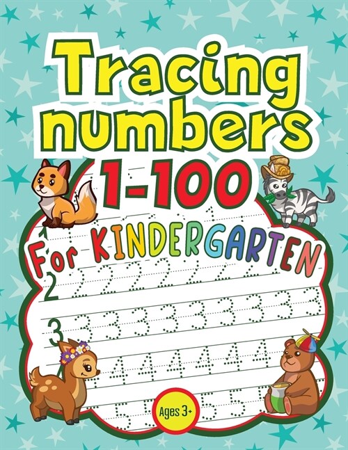 Tracing Numbers 1-100 for Kindergarten (Paperback)