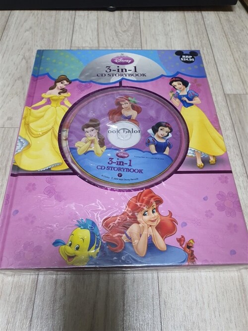 [중고] Disney Princess 3 in 1 CD Storybook
