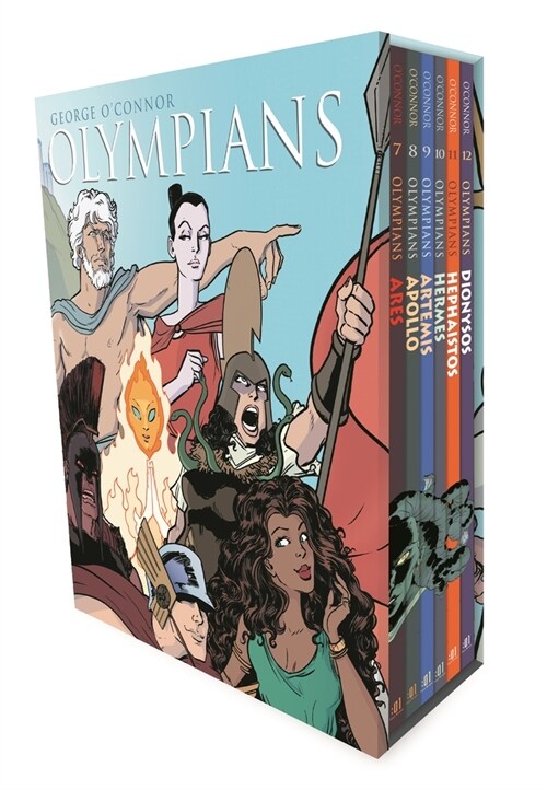 Olympians Boxed Set Books 7-12: Ares, Apollo, Artemis, Hermes, Hephaistos, and Dionysos (Paperback)