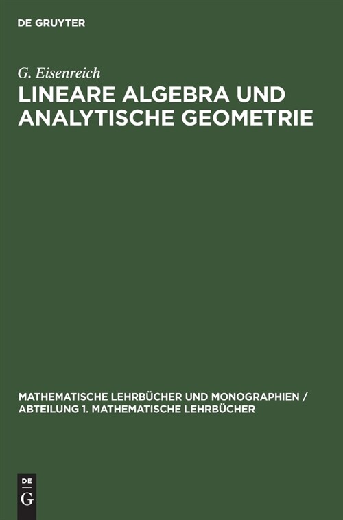Lineare Algebra Und Analytische Geometrie (Hardcover, 2, 2., Berichtigte)